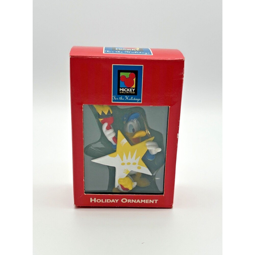 VTG Mickey Unlimited Kurt S. Adler Donald Duck Star Christmas Ornament Star NIP!